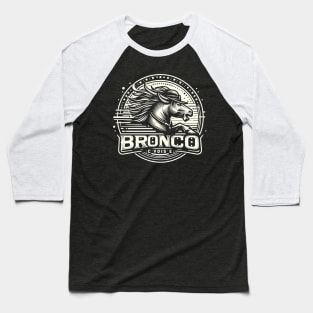 Retro Bronco Baseball T-Shirt